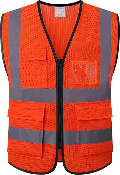 I just added a new item to eBay, Orange Safety Vest for Men Women , Standard Construction Vest! #eBay #eBaySeller Construction Vest, Vest For Men, Safety Vest, Personal Protective Equipment, Carry On, Cold Water, Men And Women, For Men, Orange