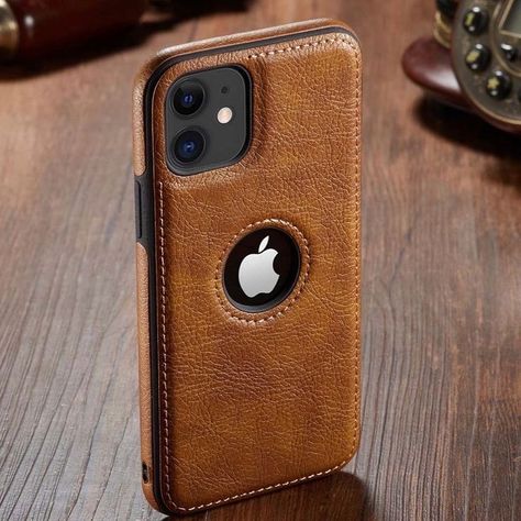 iPhone 11 Leather Case, iPhone 11 Leather Logo Cut Cover, iPhone 11 back cover Design Mobile Case Cover, Iphone Leather, Iphone 11pro, Iphone Mobile, Bracelet Apple Watch, Luxury Business, Iphone Leather Case, Apple Iphone 11, Business Case