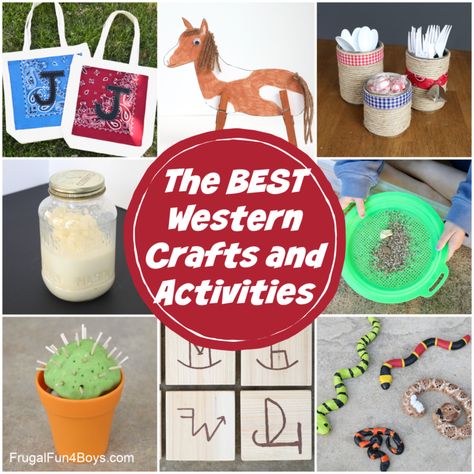 Western Crafts For Kids, Crafts For Birthday Parties, Western Activities, Crafts For Birthday, Wild West Activities, Rodeo Crafts, Wild West Crafts, Wild West Games, Diy Western