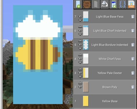 Yellow Banner Minecraft, Minecraft Flag Design Cute, Chicken Banner Minecraft, Minecraft Bee Banner Designs, Sheep Banner Minecraft, Cow Banner Minecraft, Minecraft Banner Designs Animals, Minecraft Banner Animals, Minecraft Banner Recipes