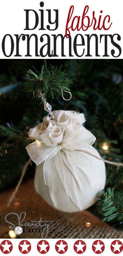 diy fabric balls Shanty2Chic Diy Kid Ornaments Christmas, Ornaments Diy Kids, Diy Christmas Ball, Burlap Christmas Tree, Fabric Balls, Kissing Ball, Diy Christmas Ornaments Easy, Diy Christmas Ornament, Kids Christmas Ornaments