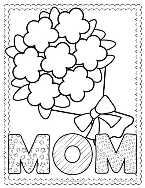 Mother's Day Printables - Kindergarten Mom Kindergarten Mom, Mothers Day Crafts Preschool, Mom Coloring Pages, Mother's Day Theme, May Crafts, Easy Mother's Day Crafts, Mothers Day Coloring Pages, Diy Mother's Day Crafts, Mother's Day Printables