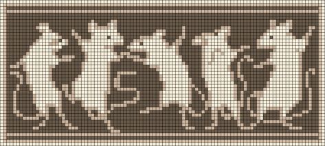 Alpha pattern #168072 Alpha Patterns Winnie The Pooh, Crochet Tapestry Square, Wendigo Pixel Art, Taurus Cross Stitch, Long Alpha Patterns, Pixel Grid Crochet Blanket, Tapestry Pixel Art, Spiral Alpha Pattern, Knitting Tapestry Pattern