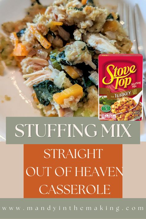 Straight out of Heaven Casserole — Mandy in the Making | Meals & More on YouTube Mandy In The Making Recipes, Foul Recipe, Mandy In The Making, Turkey Broth, Stuffing Mix, Favorite Recipes Dinner, Pot Pies, Instant Pot Recipes Chicken, Grandmas Recipes