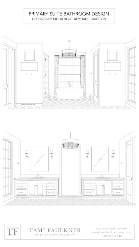 PRIMARY BATHROOM DESIGN TIPS FOR AGING IN PLACE — Tami Faulkner Design Office Design Layout Floor Plans, Home Office Design Layout, Primary Bathroom Design, Master Bath Layout, Tami Faulkner, Master Suite Addition, Bedroom Addition, Bathroom Addition, Custom Floor Plans