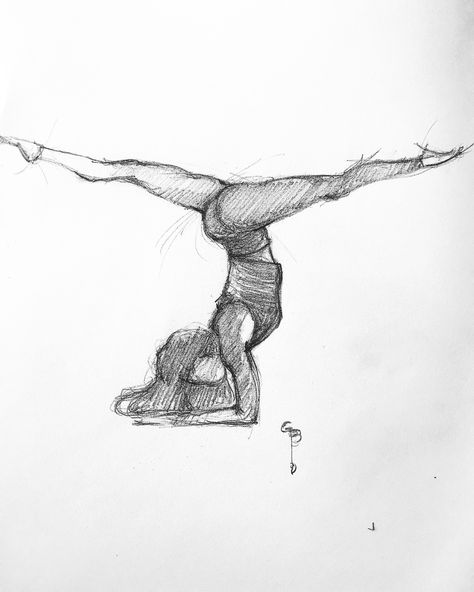 Dance Sketches Easy, Acro Drawings, Gymnastics Poses Drawing Reference, Acrobat Drawing, Dancer Sketch, Ballet Drawings, Dancing Drawings, Meaningful Drawings, Animation Art Sketches