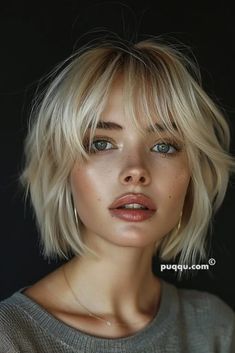 Eccentric Hairstyles, Dirty Blonde Bob, Textured Bobs, Short Bleached Hair, French Bob, Textured Bob, Choppy Bob Hairstyles, Messy Short Hair, Edgy Short Hair