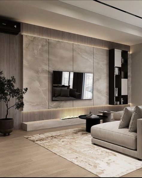 Modern Tv Room, Modern Tv Wall Units, Latest Living Room Designs, Home Hall Design, Hall Interior Design, Tv Room Design, Living Room Decor Fireplace, Living Room Design Inspiration, Tv Wall Design