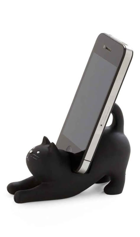 Cat Stand, Iphone Stand, Japanese Gifts, Nerd Humor, Girls' Generation, Cats Iphone, Instyle Magazine, Cell Phone Stand, A Black Cat