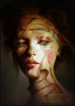 Branch by IrKos on DeviantArt Emotions Art, Redhead Art, Digital Art Gallery, Surrealism Painting, Beauty Pictures, Unique Beauty, Digital Portrait, Dark Art, Amazing Art