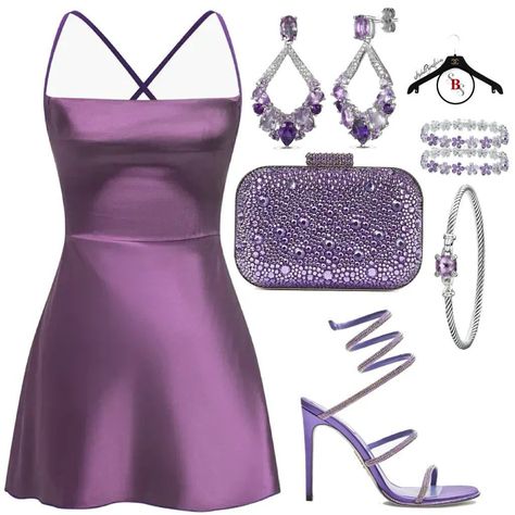 SPIVEY | Royalty #styledbyspivey #fashion #style #ootd #picoftheday #instagood #explore #l4l #f4f #stylish #rhoa #rhobh #rhop #styleinspo... | Instagram Purple Outfits, Silver Accessories, Night Outfits, Purple Dress, Chloe, Royalty, Fashion Inspo, Ootd, Purple