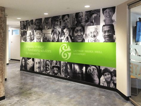 Corporate Wall Mural, Wall Banner Design, Office Branding Wall, School Foyer, Exhibition Banners, Foyer Wall, Zoo Project, Workplace Office, Experiential Design