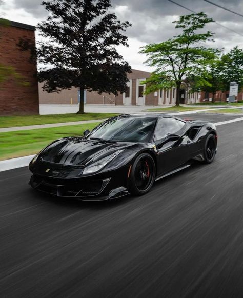 Ferrari 488 Pista Aesthetic, Ferrari 488 Pista Black, Billionaire Aesthetic, Ferrari Spider, Ferrari Collection, Luxury Car Photos, Ferrari Scuderia, Custom Bobber, Ferrari 458 Italia