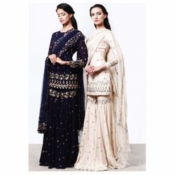 Photo of Sufi Night outfit in White by Astha Narang Sufi Night Outfit Women, Night Outfit Women, Sufi Night, Astha Narang, Night Party Dress, Bridal Sharara, Eid Fashion, Lehenga Jewellery, Designer Punjabi Suits