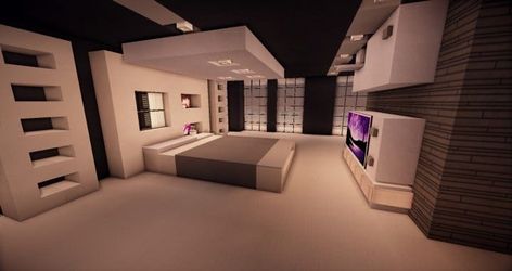 Zentoro | A Conceptual Modern Home – Minecraft Building Inc Modern Minecraft Bedroom, Minecraft Modern Bedroom, Home Minecraft, Modern Minecraft, Modern Minecraft Houses, Houses Modern, Minecraft Mansion, Minecraft Interior, Minecraft Interior Design