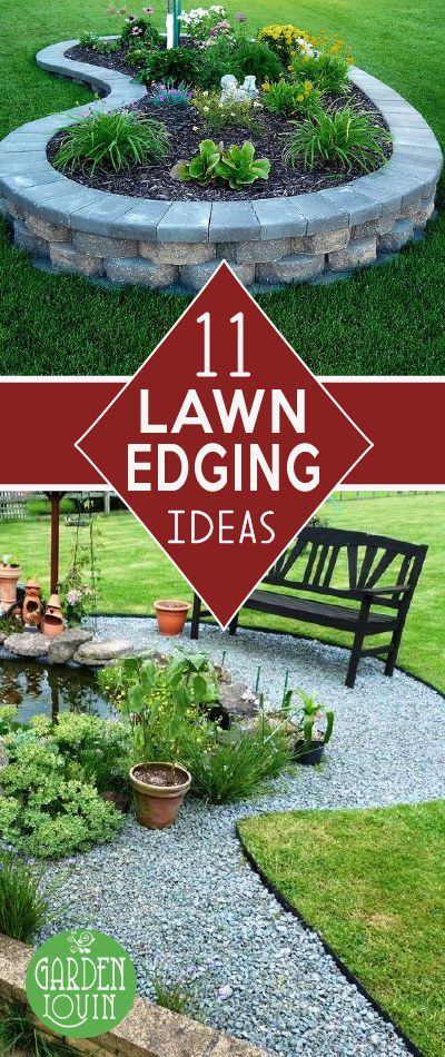 Lawn Edging Ideas, Garden Edge, Diy Lawn, Edging Ideas, Garden Area, Landscape Edging, Lawn Edging, Sprinklers, Landscape Plans