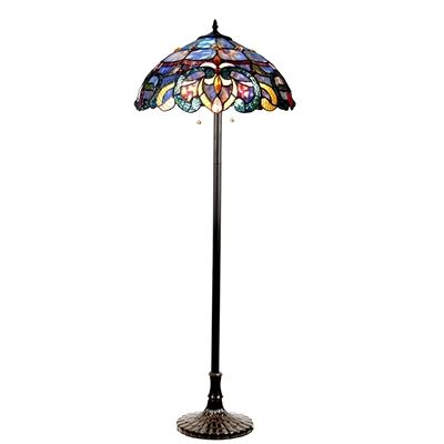 CH18091PV18-FL2 Floor Lamp Industrial Lake House, Victorian Floor Lamps, Tiffany Style Floor Lamps, Novelty Floor Lamp, Evaporative Cooling, Electric Desk, Tiffany Floor Lamp, Tall Lamp, Victorian Floor