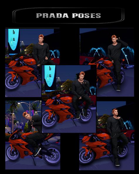 Sims 4 Motorcycle Poses, Sims 4 Cc Motorcycle, Sims 4 Motorcycle Cc, Sims Poses, Ts4 Poses, Cc Shopping, Sims 4 Patreon, 4 Poses, Car Poses