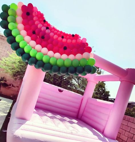 Watermelon Balloon Arch, Watermelon Balloon Garland, Watermelon Balloons, Summer Balloons, Ice Ideas, Watermelon Birthday Party, Baby First Birthday Themes, Watermelon Birthday Parties, First Birthday Balloons