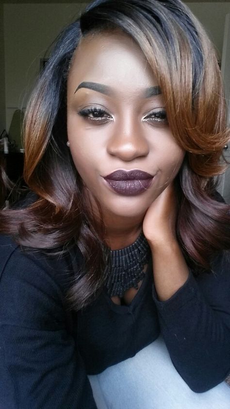 Matte lips with NYX Transylvania #Fall #NYX Nyx Transylvania, Fall Beauty Trends, 2016 Makeup, Ebony Hair, Nyx Lipstick, Viva Glam, Matte Lip Color, Stem Challenges, Hair Shine