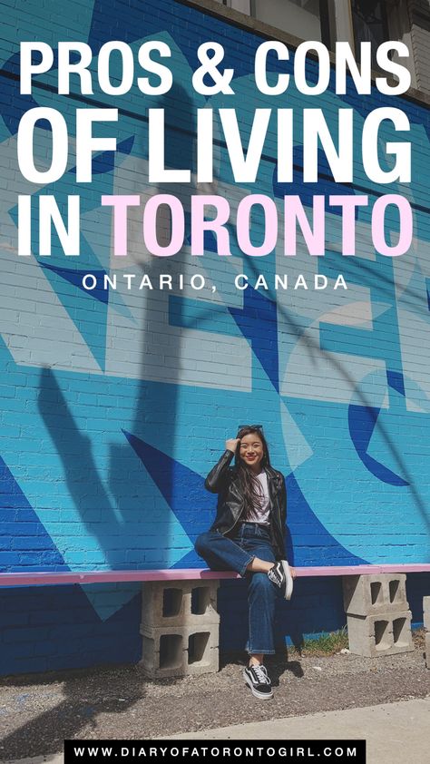 Weighing out the pros and cons of living in Toronto? Here are the positives and negatives of living in the city, from someone who was born and raised here! Toronto Living, Living In Toronto, Moving To Toronto, Toronto Neighbourhoods, Toronto Girls, Toronto Travel, Downtown Toronto, Winter Wonder, Toronto Ontario