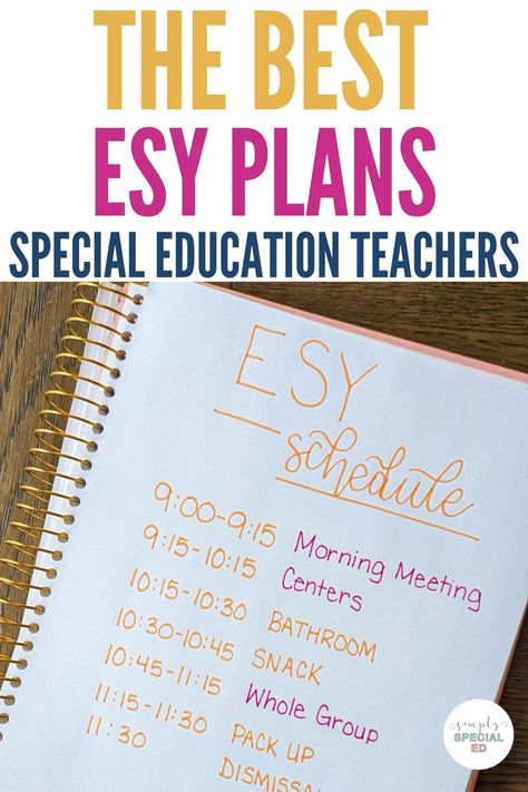 Are you teaching extended school year and looking for some amazing teacher tips? Today, I’m sharing my ultimate guide to the extended school year for your special education students. Learn more about my special education extended school year schedule and extended school year lesson plans. There are a variety of extended school year activities that your elementary special education students will enjoy! Extended School Year Activities, Writing For Special Education Students, Ard Meeting Special Education, Esy Special Education, Extended School Year Special Education, Ifsp Goals Special Education, Elementary Special Education Activities, Special Education Lesson Plans, Summer School Activities