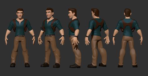 ArtStation - Nathan Drake, Joao Sousa Character Rotation, Shane Olson, Luigi Lucarelli, Uncharted Series, Arkham Origins, Character Reference Sheet, Character Turnaround, Dj Photos, Nathan Drake