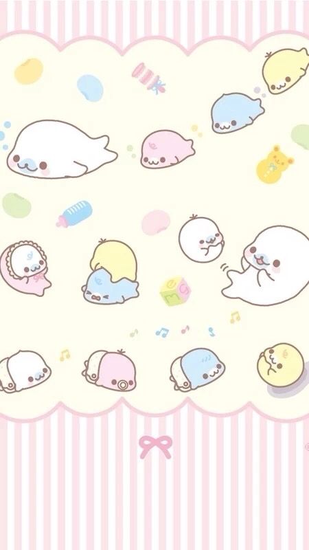 Trendy Home Screen, Silly Seal, Home Screen Layout Iphone, Rilakkuma Wallpaper, Kawaii Wallpapers, Cute Seals, Home Screen Layout, Splash Screen, Screen Layout