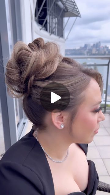 KYK HAIR CARE on Instagram: "How to style YOUR OWN HAIR for that next special event using @kykhaircare brought to you by @nahreng 🤍 The hairstyle is simple if you can recreate these steps… watch with sound on for extra guidance through out the process. You need • Magic Dust Volume Powder • Triple Teaser Comb • Hair Donut unravelled for padding • Bobby Pins • infrared hair straightener • Get Styling working hairspray" Hair Donut Styles, Updo Hacks Tips And Tricks, Updo Using Hair Donut, How To Use A Bun Ring Hair Tutorials, How To Use A Doughnut Bun Hair, How To Use A Bun Donut Long Hair, Hair Donut, Hair Updos, Up Hairstyles