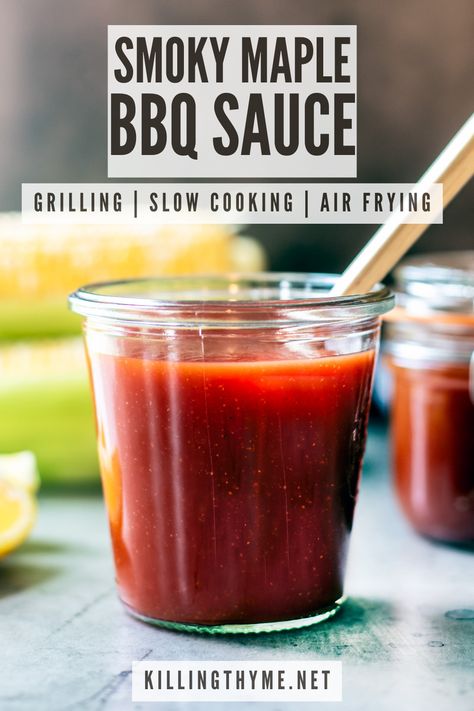 Maple Bourbon Bbq Sauce Recipe, Maple Bbq Sauce Recipe, Bacon Bourbon Bbq Sauce, Bacon Bourbon Whiskey Bbq Sauce, Maple Syrup Barbecue Sauce, Sweet Baby Rays Bbq Sauce, Homemade Aioli, Maple Mustard, Romesco Sauce