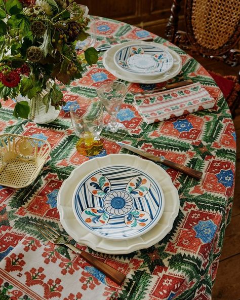 Cabana Magazine (@cabanamagazine) • Instagram photos and videos Benaki Museum, Traditional Textiles, Cabana Magazine, Greek Culture, Holiday Table, Umbria, Holiday Tables, Dessert Plate, One Design