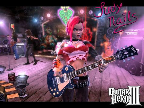 Judy Nails, Goth Babe, Evil Games, Women Of Rock, Hero 3, Axl Rose, Gibson Guitars, Guitar Hero, Ghost Rider