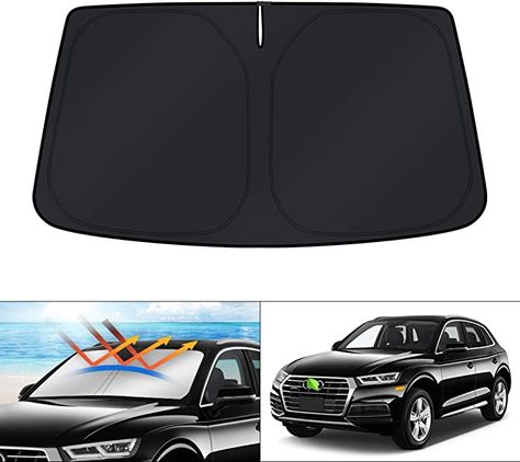 KUST Custom Fit Windshield Sun Shade for Audi Q5 2018-2023 Window Shade Sun Visor Protector Foldable Blocks UV Rays Keep Your Car Cooler Windshield Shade, 2015 Jeep Renegade, Car Cooler, Cool Car Accessories, Mitsubishi Outlander Sport, Windshield Sun Shade, Outlander Sport, Audi Q5, Jeep Renegade