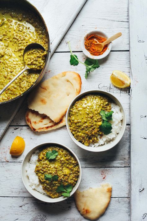 Lentil Dal Recipe, Curry Lentils, Lentils Recipes, Healthy Curry, Lentils Recipe, Green Lentil, Lentil Dahl, Lentil Dal, Vegan Lentil