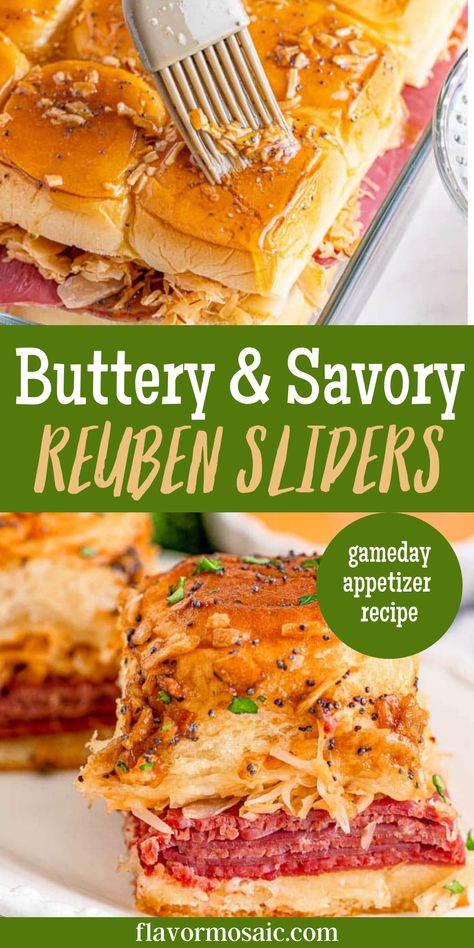 Reuben Sliders, Sliders Recipes Beef, Reuben Recipe, Sliders Recipes Hawaiian Rolls, Corned Beef Sandwich, Dinner Menu Ideas, Rolled Sandwiches, Slider Sandwiches, Russian Dressing