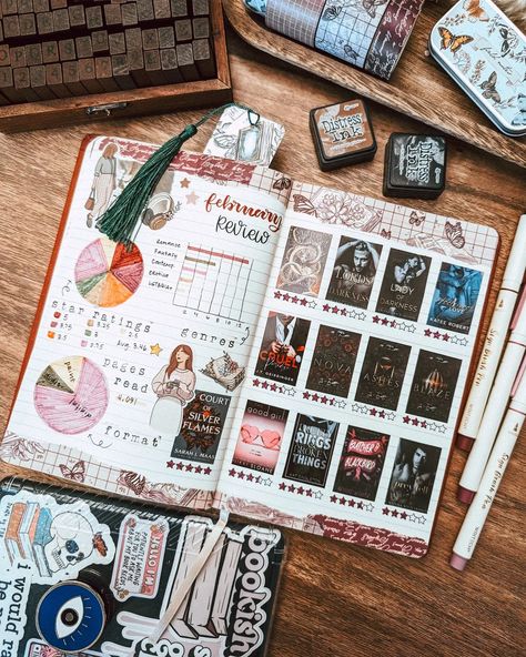 September Reading Journal Spread, Book Journal Monthly Wrap Up, Reading Journal Monthly Spread, Book Journal Ideas Inspiration, Book Journal Spreads, Book Journal Ideas, Midori Travelers Notebook Inserts, Reading Journal Ideas, Books Recs