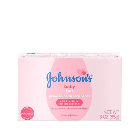 Johnson's® Baby Bar Soap Johnson Baby Bath, Foaming Body Wash, Baby Bar, Soap For Sensitive Skin, Red Valentine, Soothing Baby, Gentle Baby, Baby Soap, Baby Bath Time