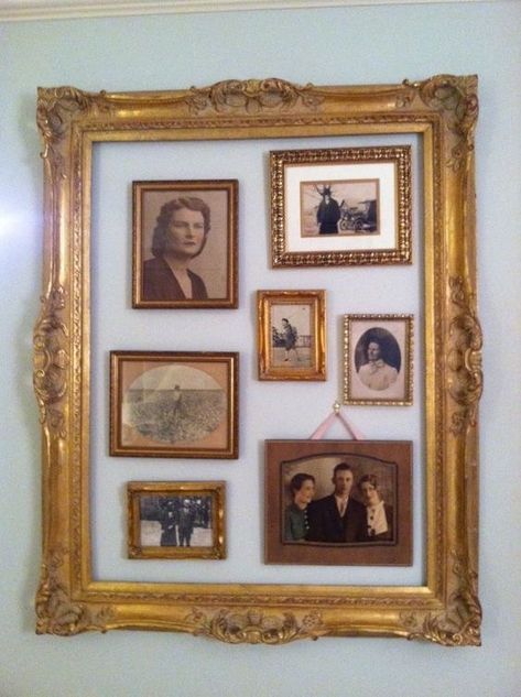 Framed Pictures, Deco Originale, Foto Tips, Body Frame, Picture Hanging, Wall Gallery, Frame Crafts, Hanging Pictures, Frame Decor