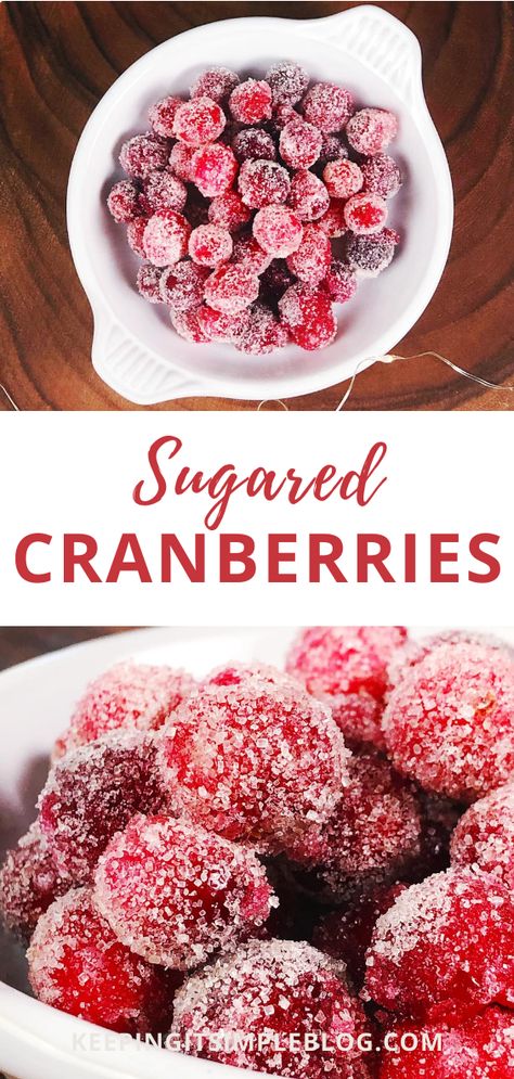 Gluten Free Holiday Recipes, Candied Cranberries, Cookies And Cakes, Sugared Cranberries, Frozen Cranberries, Party Snack, Cranberry Recipes, 2 Ingredient, Festive Treats