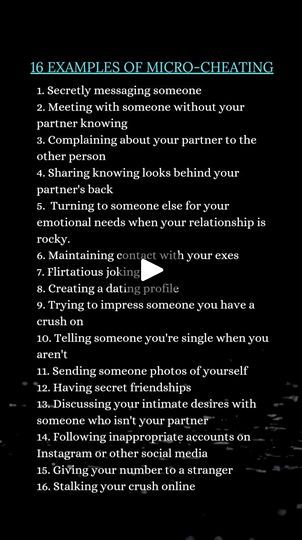 Cheating Or Not Cheating Questions, Micro Cheating List Relationship, Micro Cheating, What Is Cheating, Dating Profile, Relationship Tips, Having A Crush, Audio