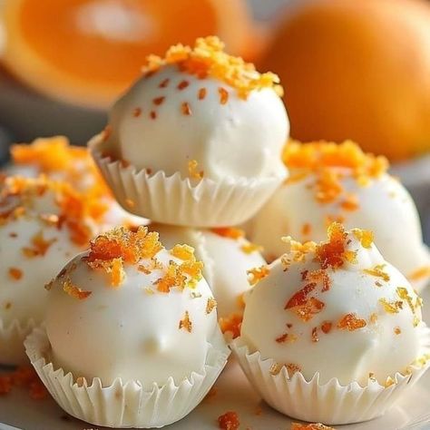 Optimal Recipes Orange Creamsicle Truffles, Creamsicle Truffles, Optimal Recipes, Truffle Recipe Easy, Easy Truffles, Orange Baking, Truffle Recipe, Orange Creamsicle, Dessert Salads