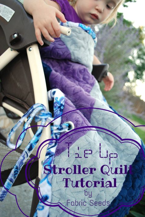 Cuddle Stroller Quilt With Ties Stroller Blanket Diy, Stroller Blanket Size, Girl Test, Stroller Quilt, Planning For Baby, Toddler Stroller, Sewing For Babies, Baby Sewing Projects, Quilt Tutorial