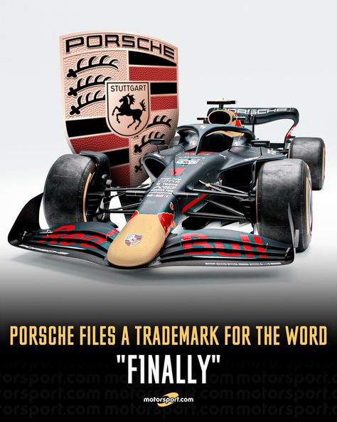 Motorsport.com on Twitter: "One step closer to F1? 👀⁠ ⁠ Porsche has filed a trademark for the word "F1nally" ✍️⁠ ⁠ #F1 #Porsche #F1nally #Motorsport https://t.co/k9Vjfs1s7t" / Twitter F1 Porsche, Porsche F1, F1 Lewis Hamilton, Red Bull F1, One Step Closer, First Car, Lewis Hamilton, Formula One, Red Bull