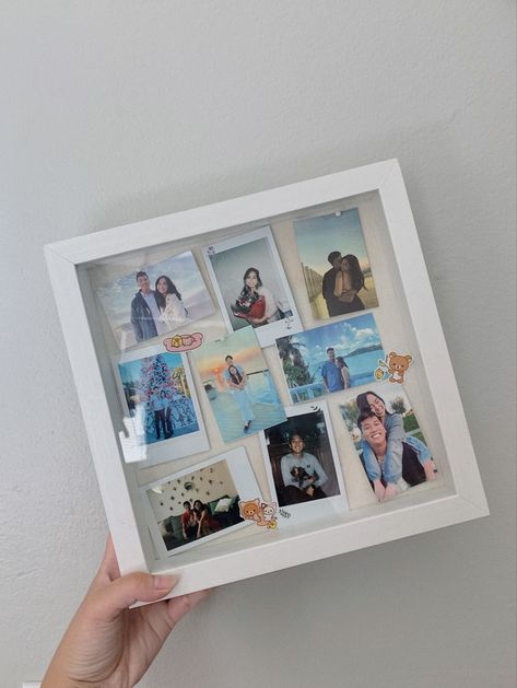 Polaroid Frame Gift, Best Friend Picture Frame Ideas Birthday, Photo Frame Boyfriend Gift, Couple Photo Collage Ideas Frame, Photo Frame Ideas For Boyfriend, Cute Picture Frame Ideas For Boyfriend, Cute Picture Frame Ideas, Picture Frame Ideas For Boyfriend, Couples Picture Frame Ideas