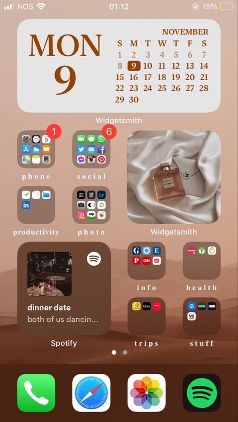 Chanel Widget, Organize Apps On Iphone, Layout Homescreen, Iphone Tutorial, Organize Phone Apps, Aesthetic Widgets, Desktop Wallpaper Organizer, Custom Ipad, Iphone Life