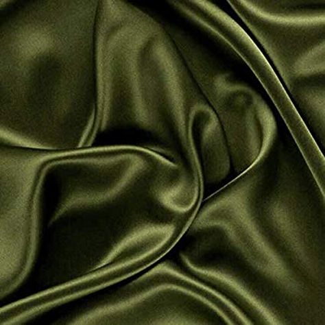 Amazon.com: VDS - 5 Yard Charmeuse Bridal Solid Satin Fabric for Wedding Dress Fashion Crafts Decorations Silky Satin 44" inches by The Yard - (Hunter Green) Satin Fabric Swatch, Wedding Nightgown, Stretch Satin Fabric, Color Boards, Bridal Fabric, For Wedding Dress, Etsy Wedding Dress, Luxury Silk, Beautiful Drapes