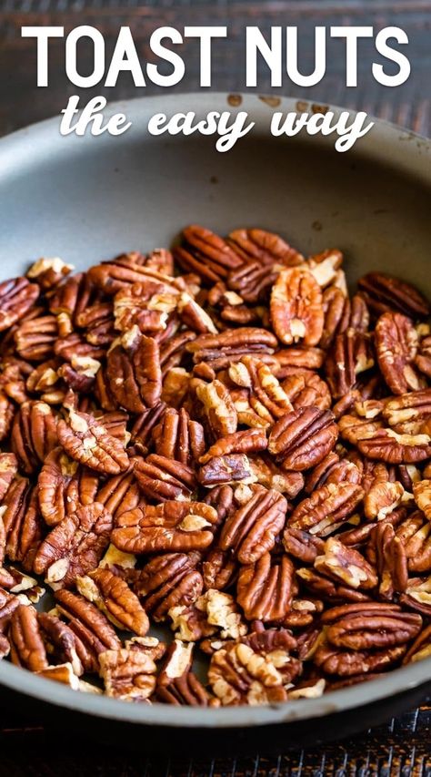 Roasted Pecans Recipe, Roasted Nuts Recipe, Dessert Hacks, Pecan Desserts, Crazy For Crust, Roasted Walnuts, Roasted Pecans, Pecan Nuts, Nut Recipes