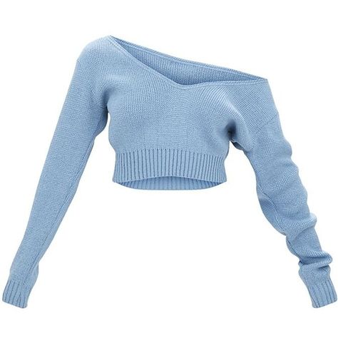 Adelaida Dusty Blue Off Shoulder Knitted Crop Jumper (335 MXN) ❤ liked on Polyvore featuring tops, sweaters, cropped jumper, blue jumper, blue sweater, off the shoulder tops and blue crop top Blusas Crop Top, Off The Shoulder Jumper, Crop Jumper, 일본 패션, Crop Pullover, Off Shoulder Shirt, Cropped Pullover, Sweater Crop, Blue Crop Tops