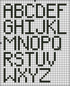 Use this free Cross Stitch Alphabet pattern to chart a saying or quote or to stitch a sampler. Stitch the letters with the floss color of your choice. Friendship Bracelets Ideas, Alphabet Cross Stitch, Cross Stitch Alphabet Patterns, Embroidery Tips, Cross Stitch Fonts, Alfabet Letters, Bracelets Ideas, Cross Stitch Letters, Embroidery Alphabet