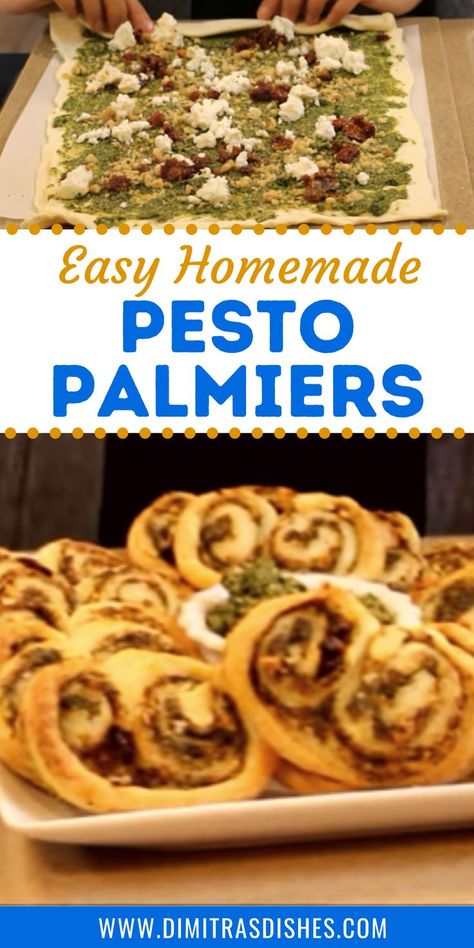 Pesto Palmiers Recipe, Savoury Palmiers Recipe, Palmiers Recipe Savory, Christmas Palmiers, Palmiers Recipe Puff Pastries, Savoury Palmiers, Pesto Palmiers, Palmiers Cookies, Savory Palmiers